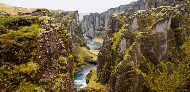 Las placas tectónicas del Parque Nacional de Thingvellir en Islandia