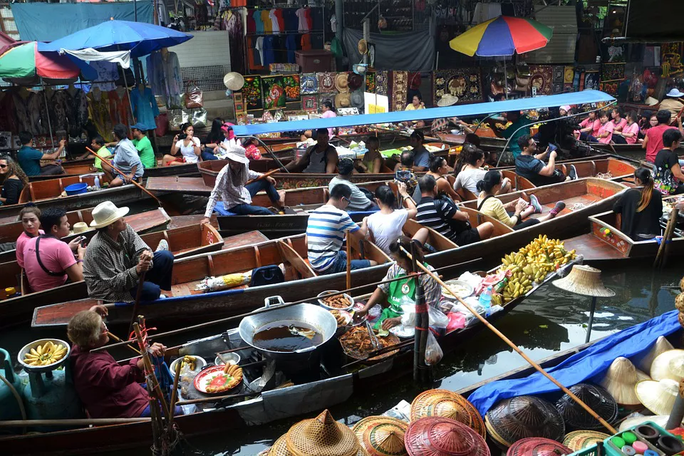 mercado en bangkok