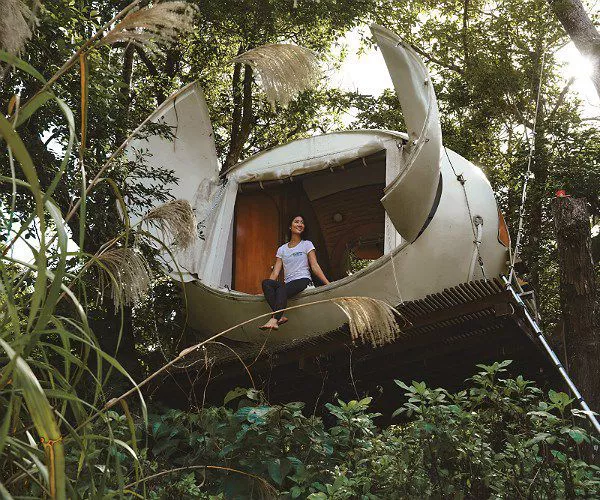 Casa de arbol de lujo en Japon