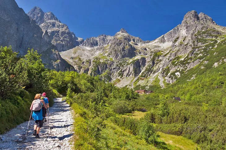 Senderistas en los Altos Tatras