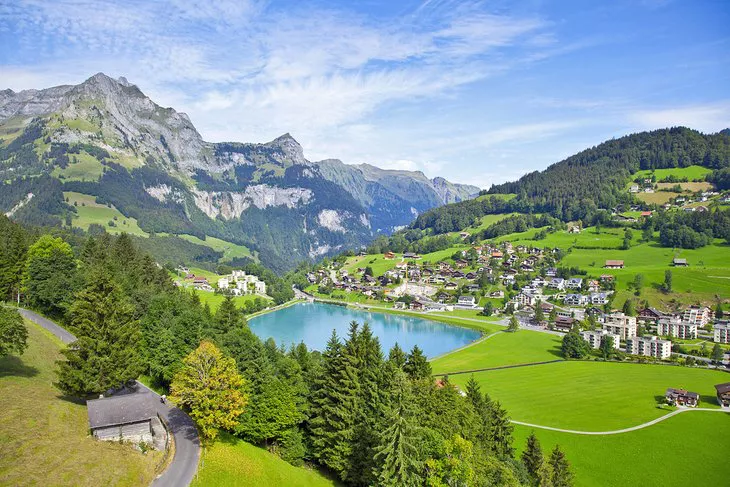 Vista sobre el pueblo de Engelberg