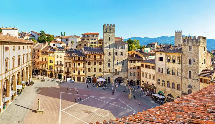 Plaza Grande de Arezzo, Toscana