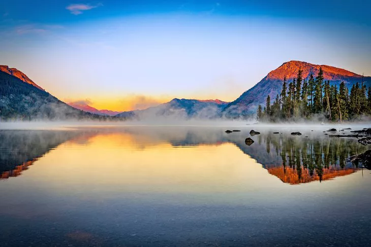 Amanecer en el lago Wenatchee