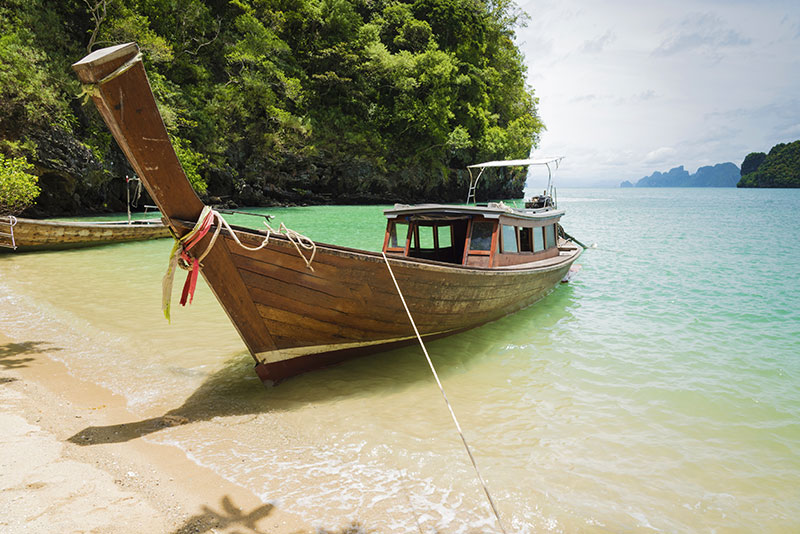 Playas ocultas en Asia a las que sólo se puede acceder en barco